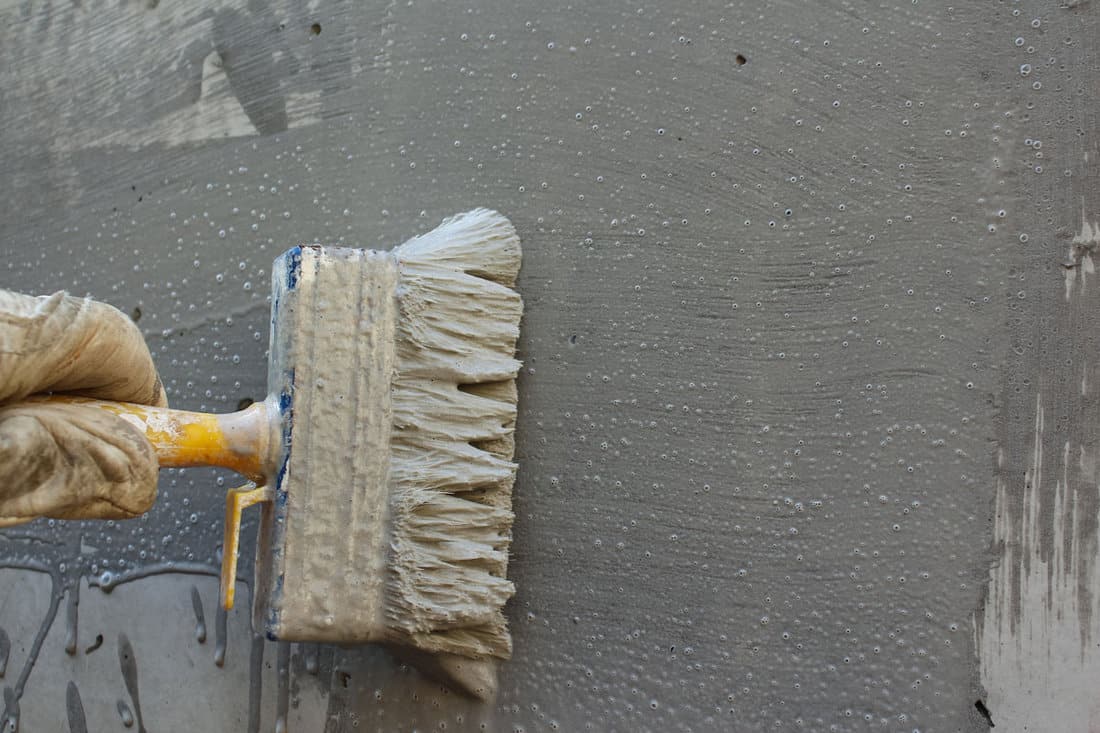 coat concrete wall cement polymer waterproofing