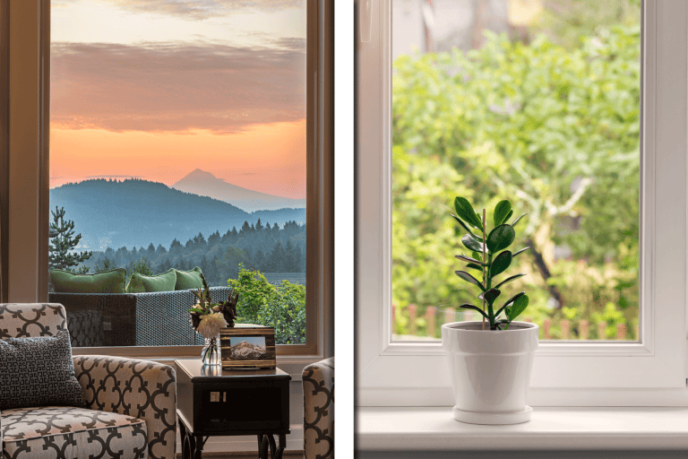 collab photo of picture frame window and window sill, Picture Frame Window Vs Sill: What's The Difference?