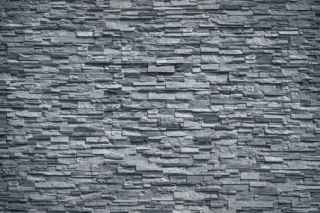 pattern of decorative black slate stone wall surface black stone