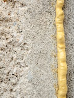 polyurethane foam filled crack in the wall, Can You Cement Over Expanding Foam?