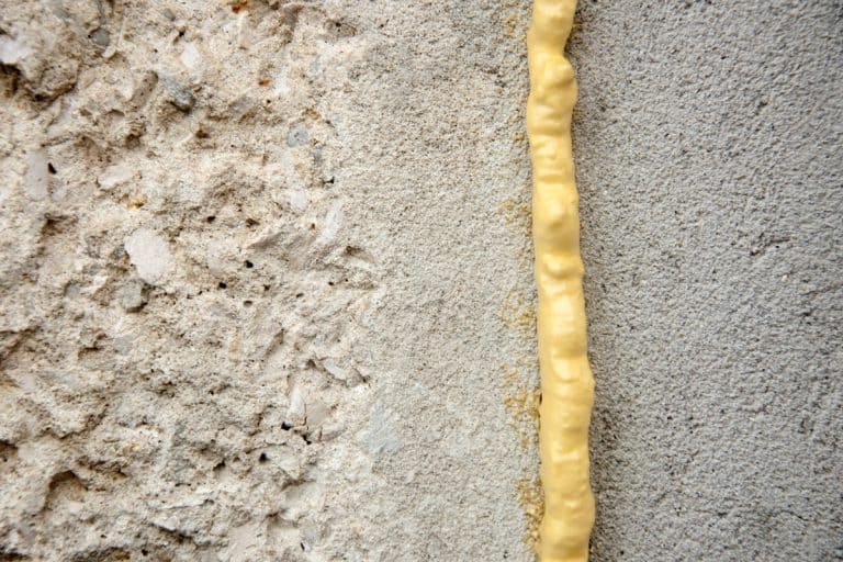 polyurethane foam filled crack in the wall, Can You Cement Over Expanding Foam?