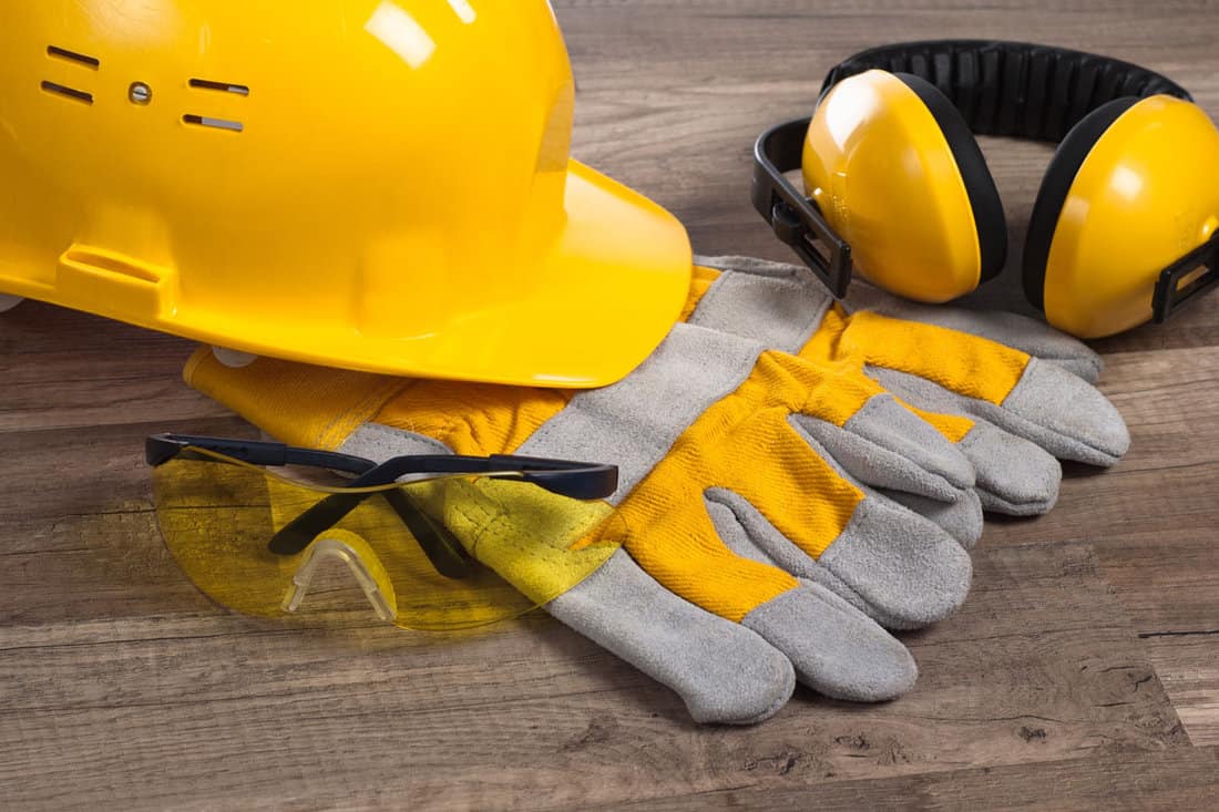 standard construction safety equipment yellow stuffs