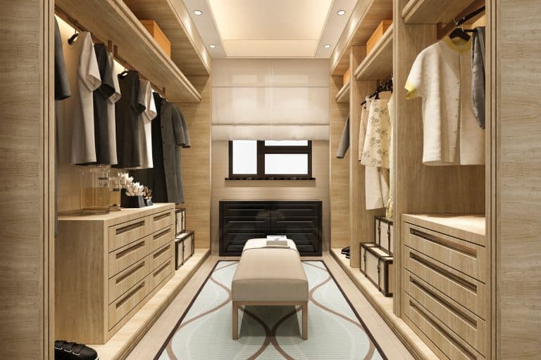 3d rendering minimal scandinavian wood walk in closet with wardrobe, Closets By Design Vs. California Closets Which Is Right For You
