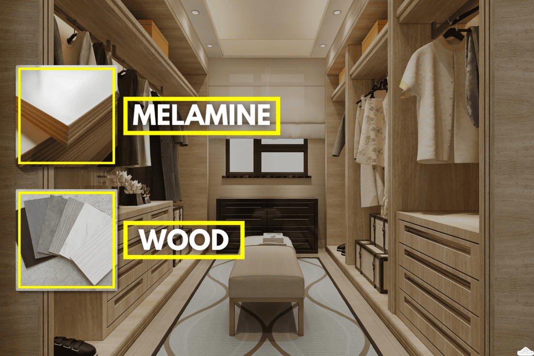 3d rendering minimal scandinavian wood walk in closet with wardrobe, Closets By Design Vs. California Closets Which Is Right For You