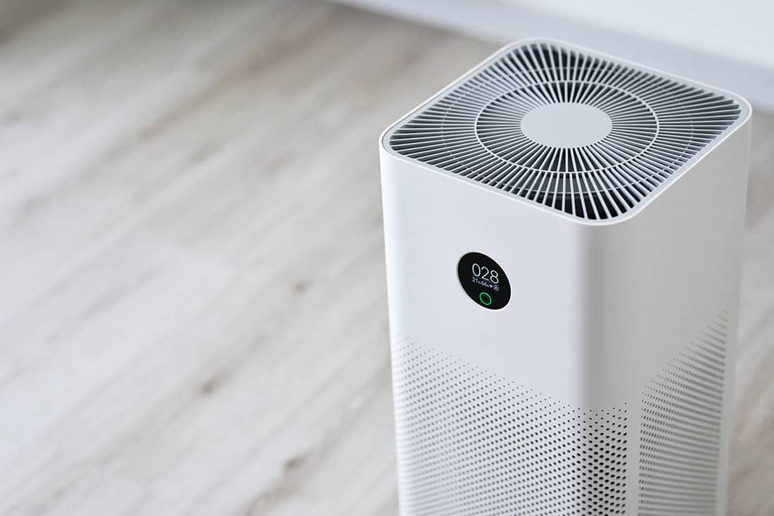 Indoor air purifier in the room