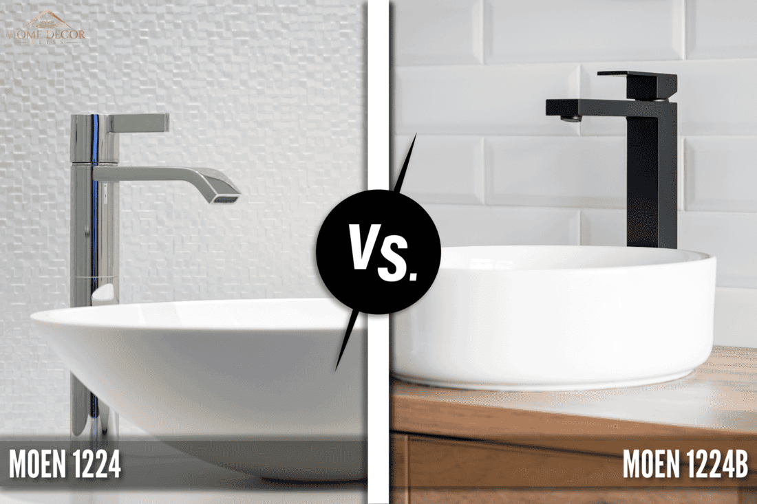 Moen 1224 and 1224B collab photo sink faucet for bathroom, Moen 1224 Vs 1224B: What's The Difference? Are They Interchangeable?