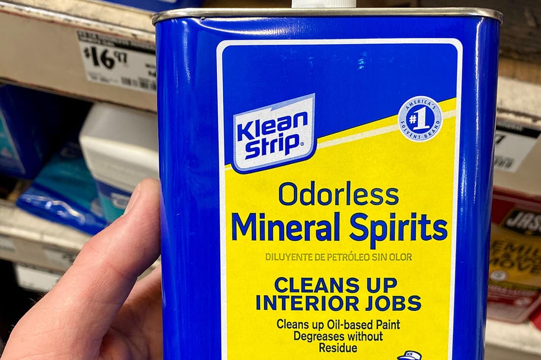 One quart of odorless mineral spirits
