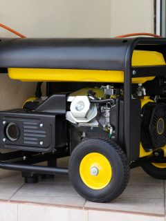 Portable electric generator running in the cold winter.Energy genocide. Power outage as a result of missile strikes by Russia on energy facilities of Ukraine. Small business use gasoline generators, How Many Appliances Can An 8000-Watt Generator Run
