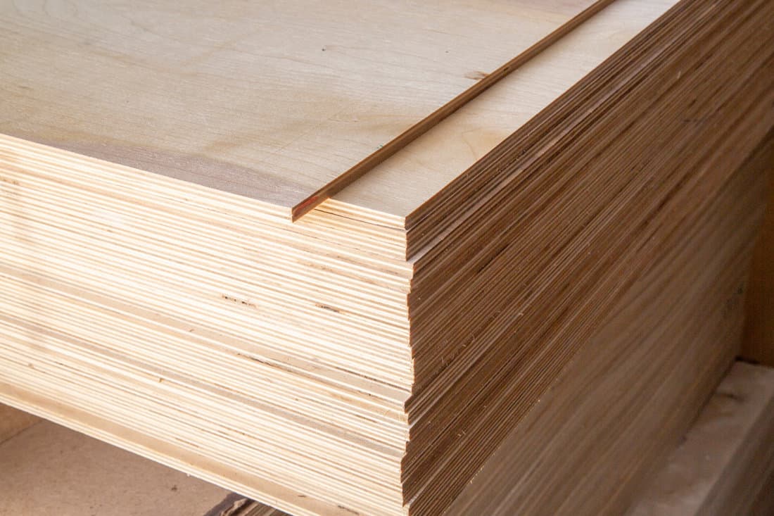 Plywood for construction.