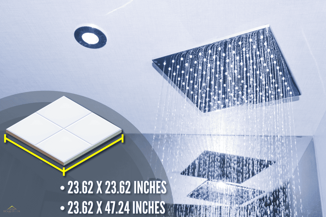 detail modern ceiling shower close up bathroom house, Pros And Cons Of Tiling A Shower Ceiling