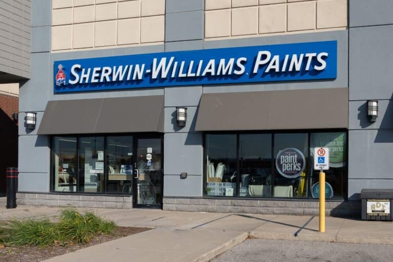 _Sherwin-Williams Paint Store in Toronto. Sherwin-Williams is an American company that produces paint.