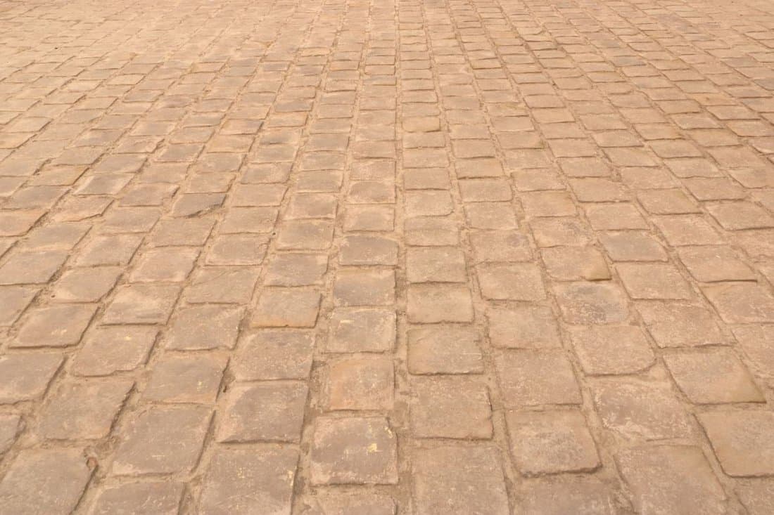 old town limestone pavement floor