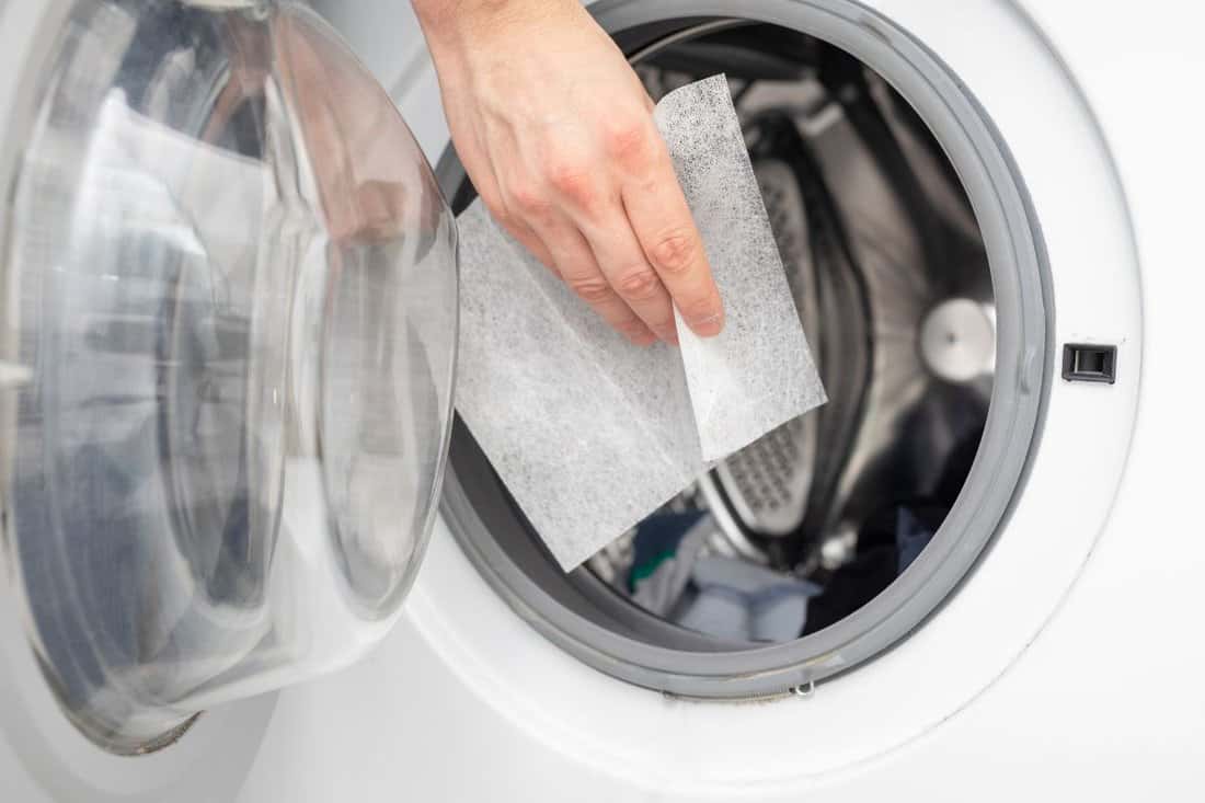 soft your laundry by droping dryer sheets into your dryer or washing mashine by hand, so it will smell fresh.