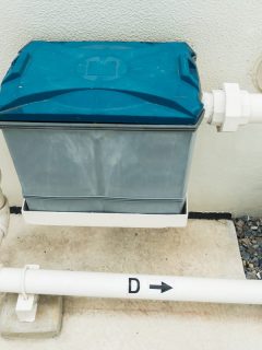 Installation of a grease trap, What are the parts you need to install a bathroom vent process?