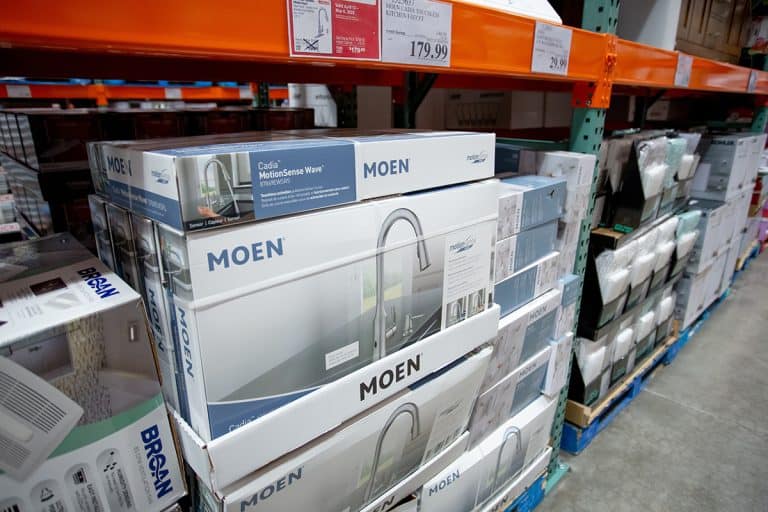 Moen kitchen sink kits on display at a local big box grocery store, How Do You Reset The Sensor On A Moen Faucet