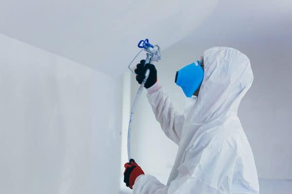 Painting the basement ceiling with airless spray paint, Pros And Cons Of Painting A Basement Ceiling