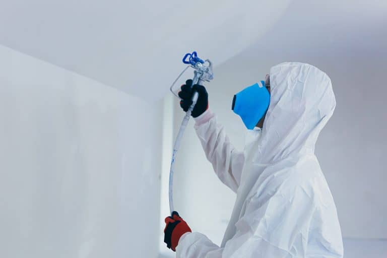 Painting the basement ceiling with airless spray paint, Pros And Cons Of Painting A Basement Ceiling