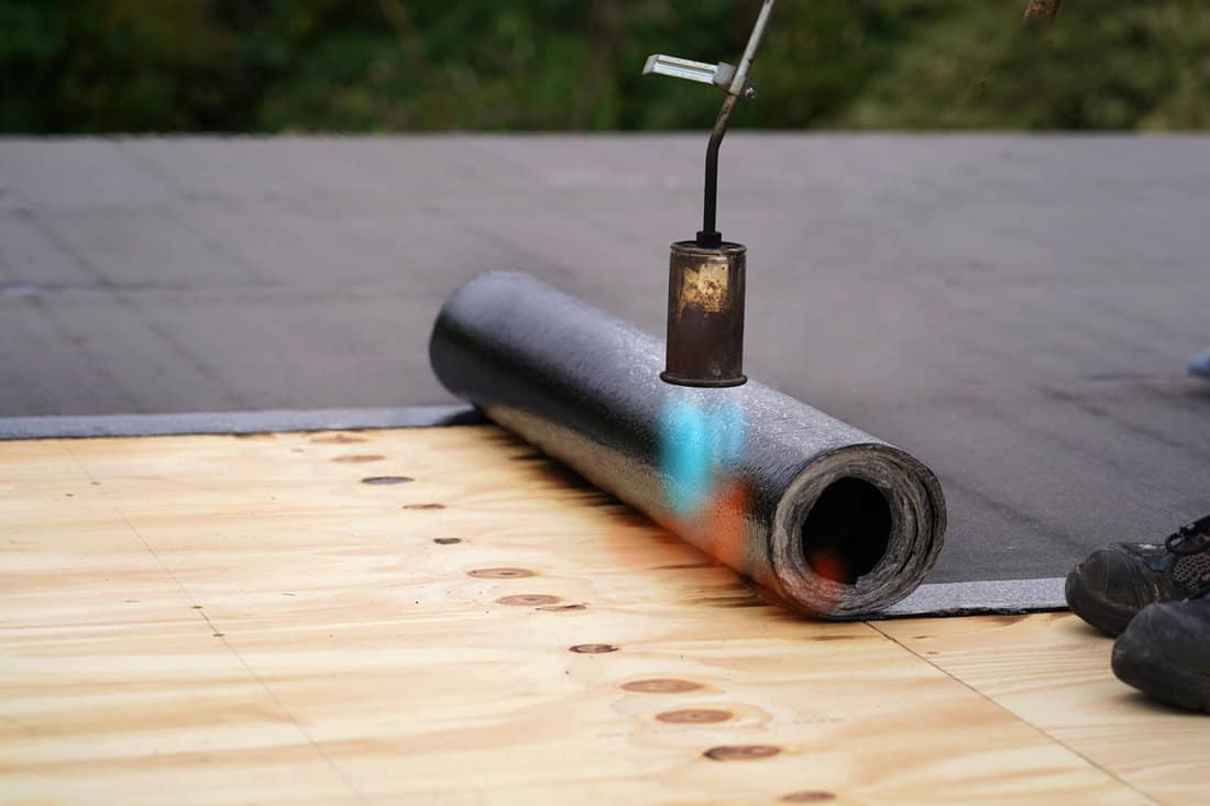 bitumen roofing gas burner roll tar