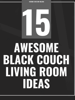 15 Awesome Black Couch Living Room Ideas