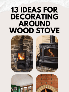 interior and hearth of a stone walled cottage with a wood burner fireplace, 13 Ideas For Decorating Around Wood Stove