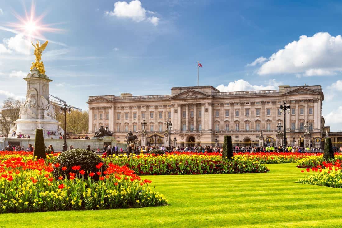 Buckingham Palace in London, United Kingdom.