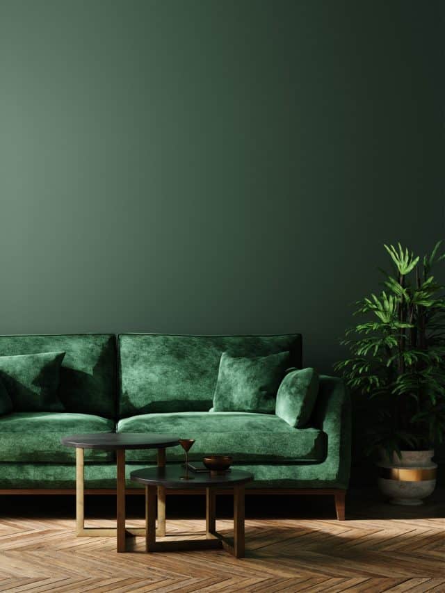 Home,Interior,Mock-up,With,Green,Sofa,,Table,And,Decor,In