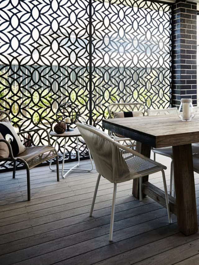Interior,Photography,Of,Al,Fresco,Dining,Area,,Modern,Decking,And