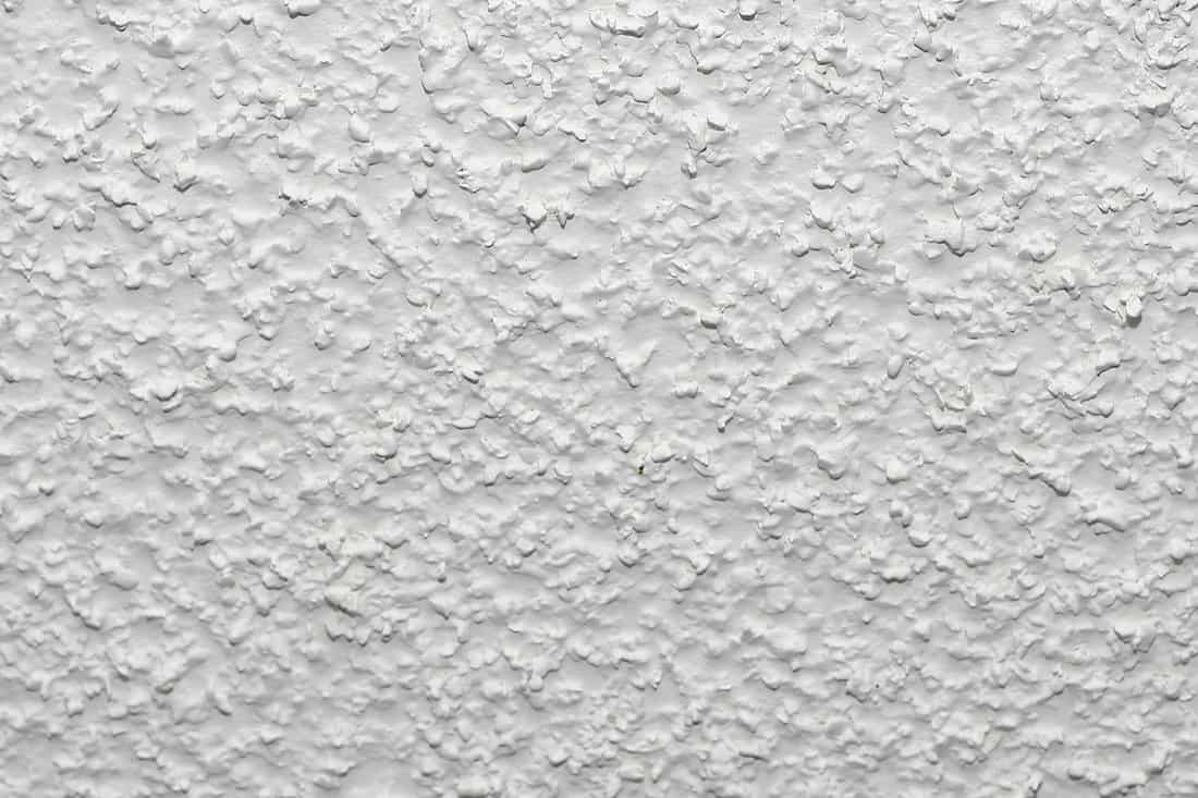 White acoustic popcorn ceiling texture