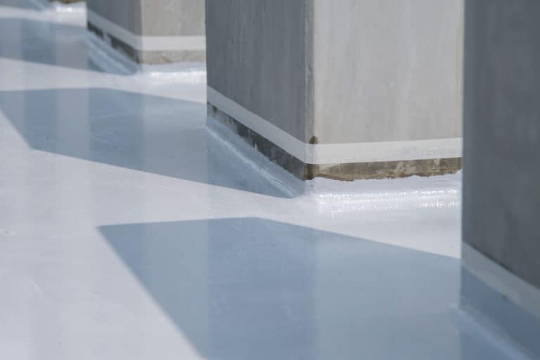 Water proof coating or painting on roof slab epoxy flooring