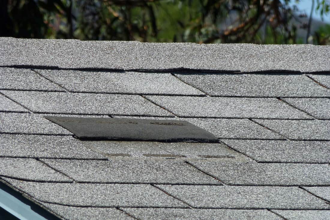 Gray asphalt shingles installed at a roof