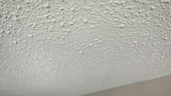 Popcorn ceiling in the house