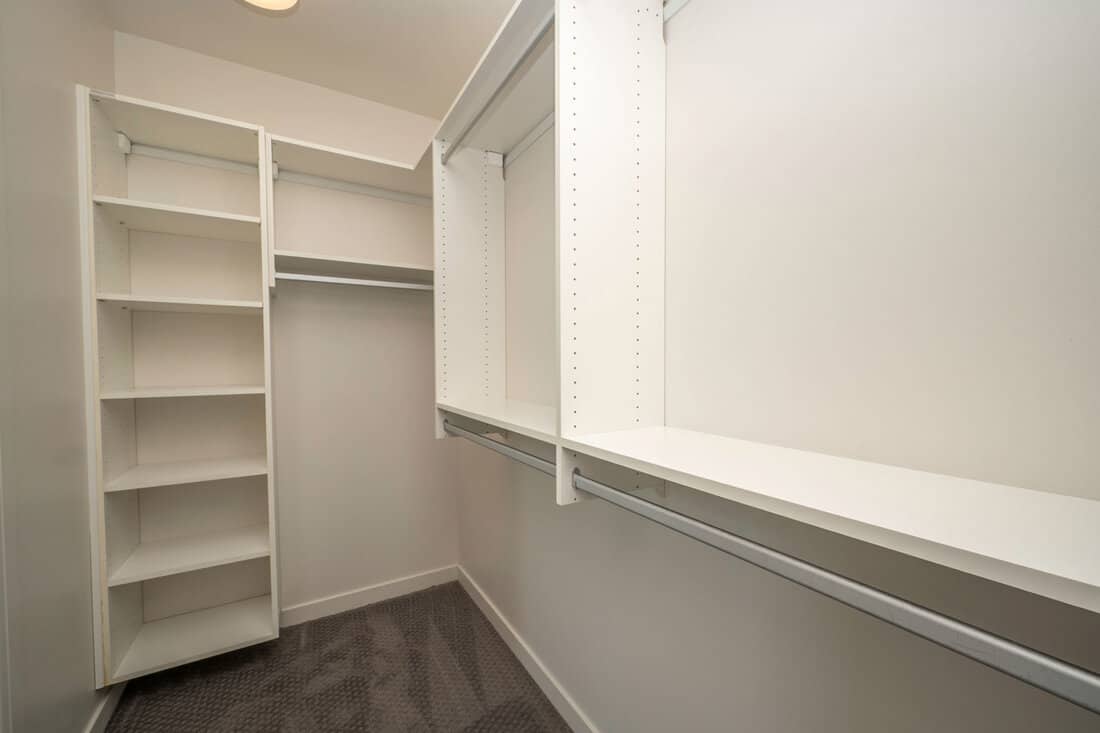 Modern empty California closet 