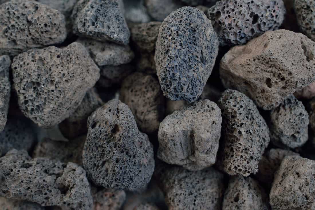 Up close photo of a lava rock 