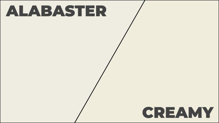 Difference between alabaster and creamy Sherwin Williams paint, Sherwin Williams Alabaster Vs Creamy: Which To Choose - 1600x900