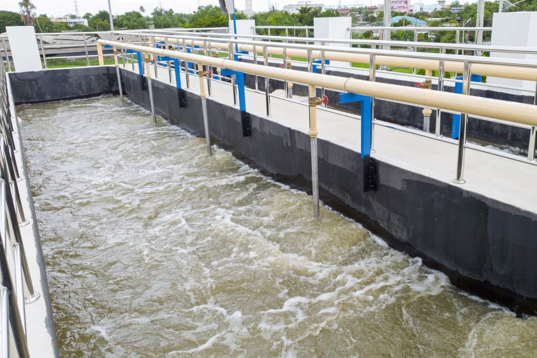 wastewater treatment system by aeration