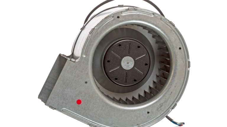 Blower wheel on a white background, How To Clean A Fujitsu Blower Wheel - 1600x900