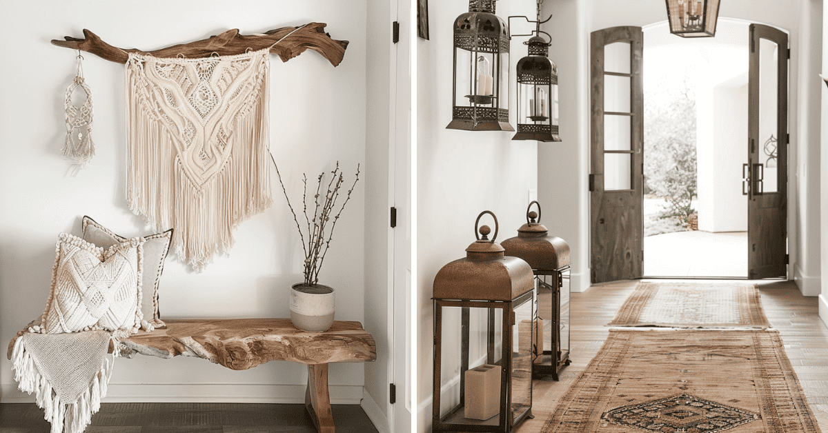 11 rustic boho entryway design inspirations