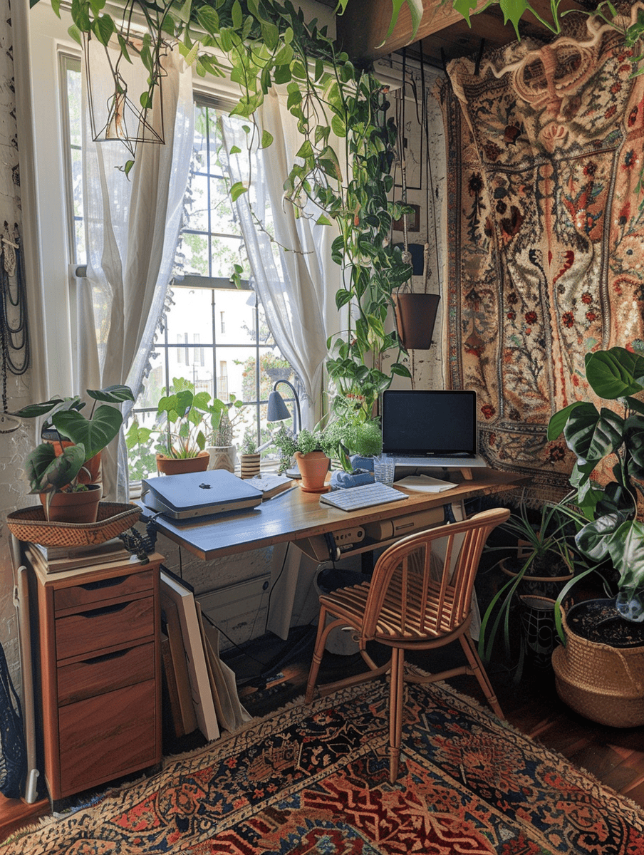 11 Astonishing Boho Home Office Concepts That Will Spark Your Creativity
