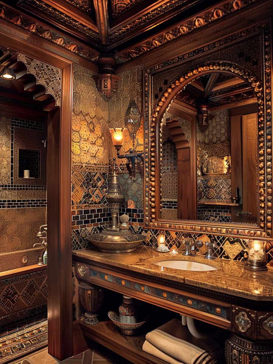 Beautiful rustic bathroom