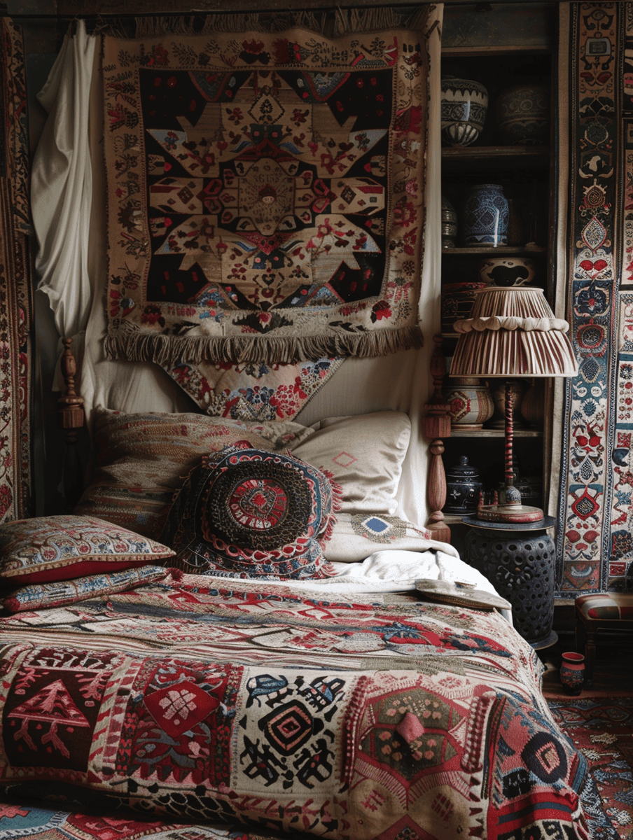 boho decor. textiles and patterns from around the world