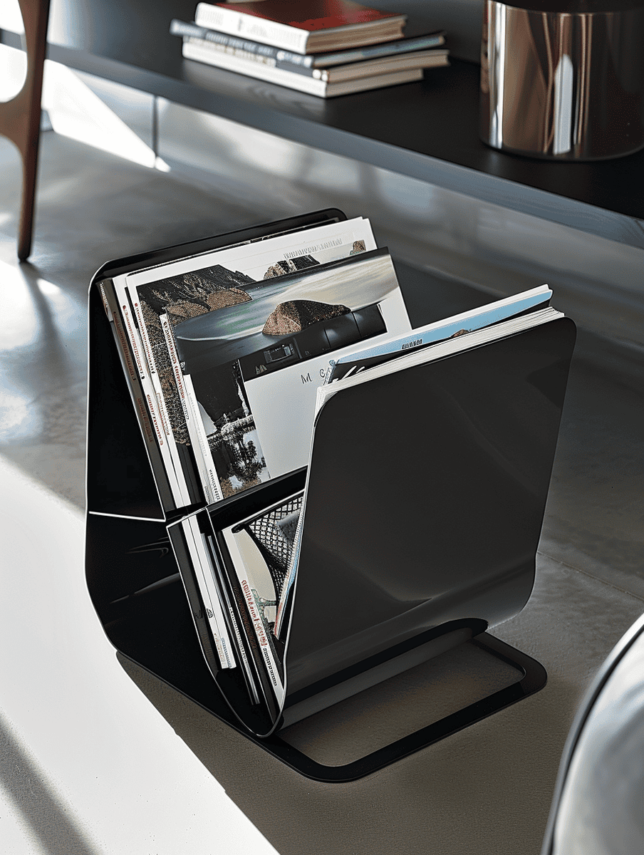 An innovative styled magazine stand
