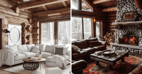 25 Living Room Designs Perfect for Rustic log Cabins